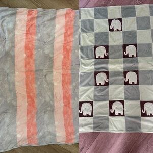 Two baby/toddler blankets